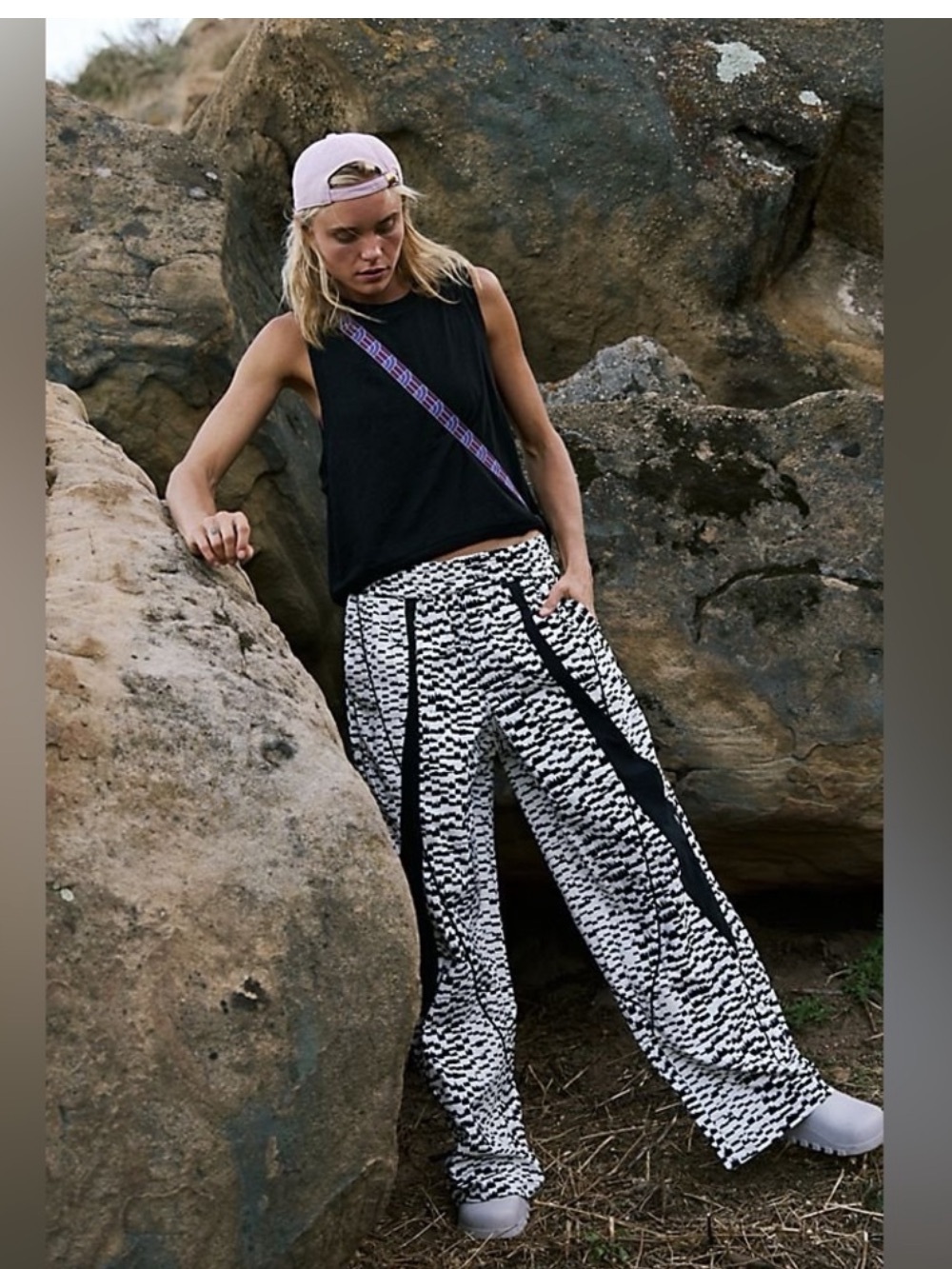 NWOT Free People Movement Aces Printed Pants medium